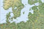 Oversigtskort, Litauen og Letland, maj 1998.