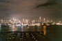 New York City by Night, New York, USA, april 1999.