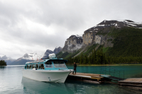 Scenic Cruise på Maligne Lake, Jasper, Canada.